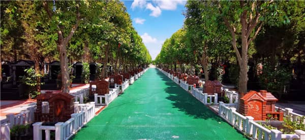 閻良漢皇樹葬墓園在墓型設計上有哪些獨特之處,如何體現其多樣化和藝術化的特點?